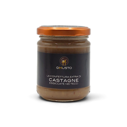 Confettura extra di castagne essiccate nei tecci